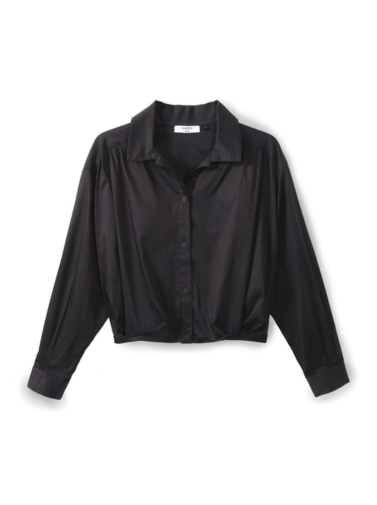 Button-down Crop Top