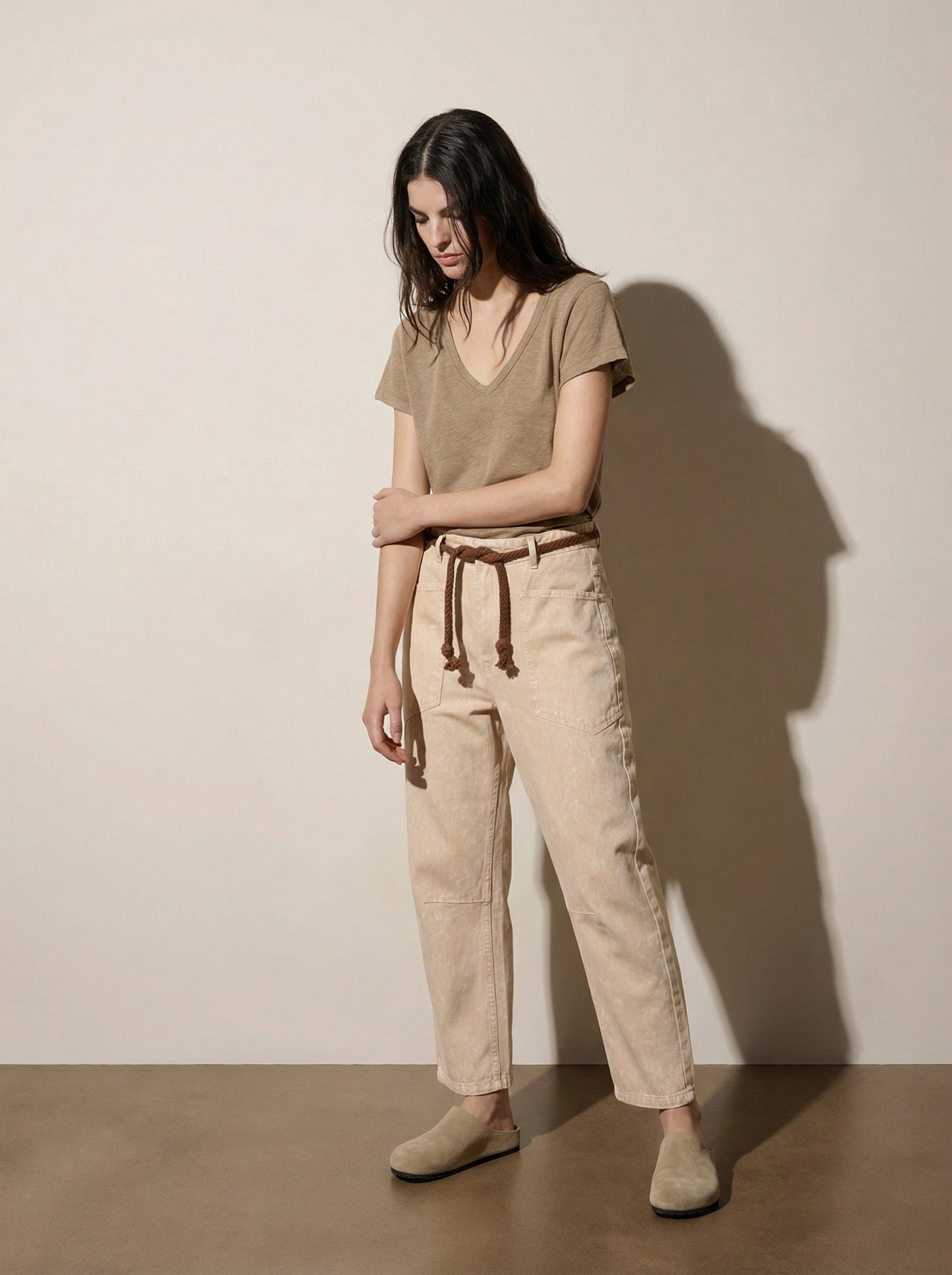 Pants with String Belt