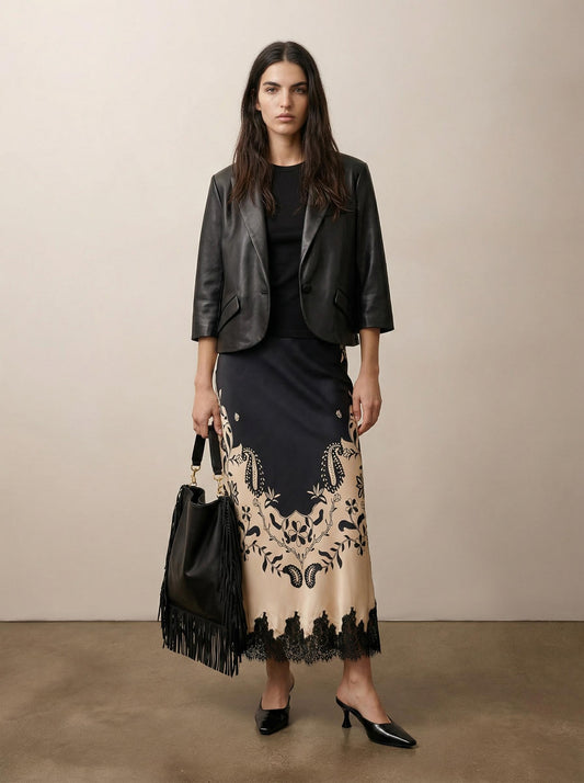 ג'קט עור קרופ