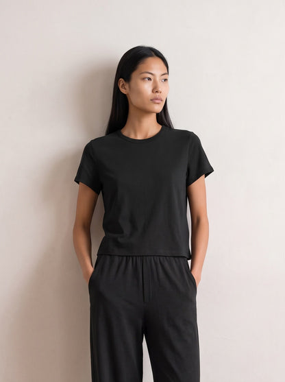 Nikki Jersey Short-Sleeve Top