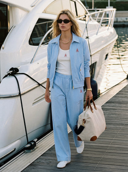 Striped cruise pants