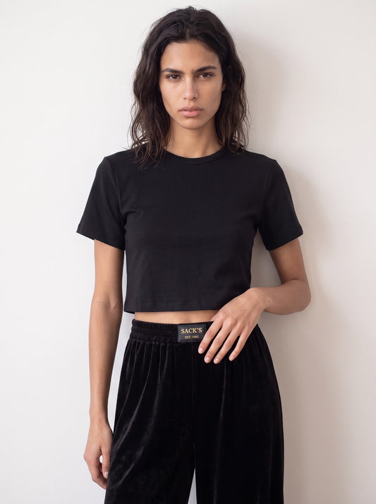 Short-sleeve Crop Top