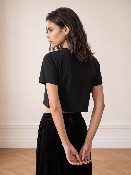 Short-sleeve Crop Top