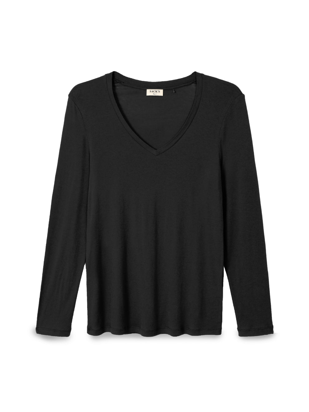 Long sleeve V-neck T-shirt