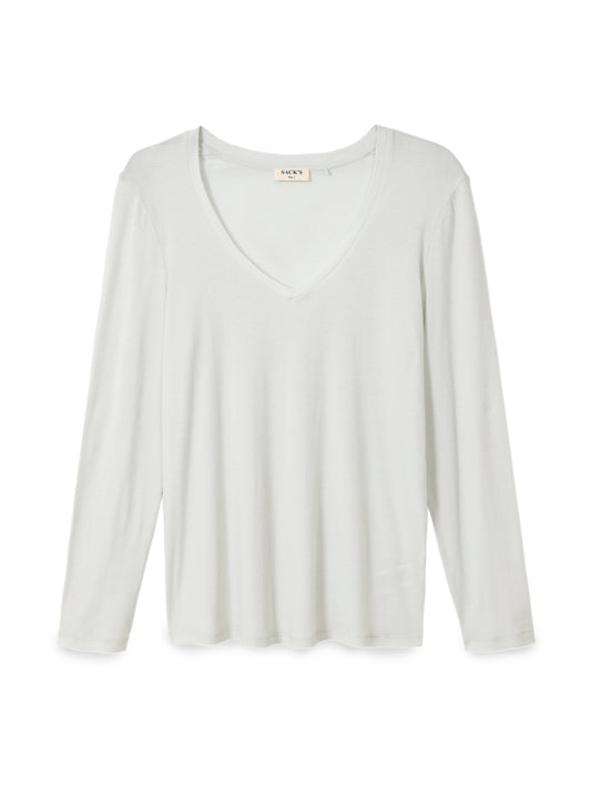 Long sleeve V-neck T-shirt