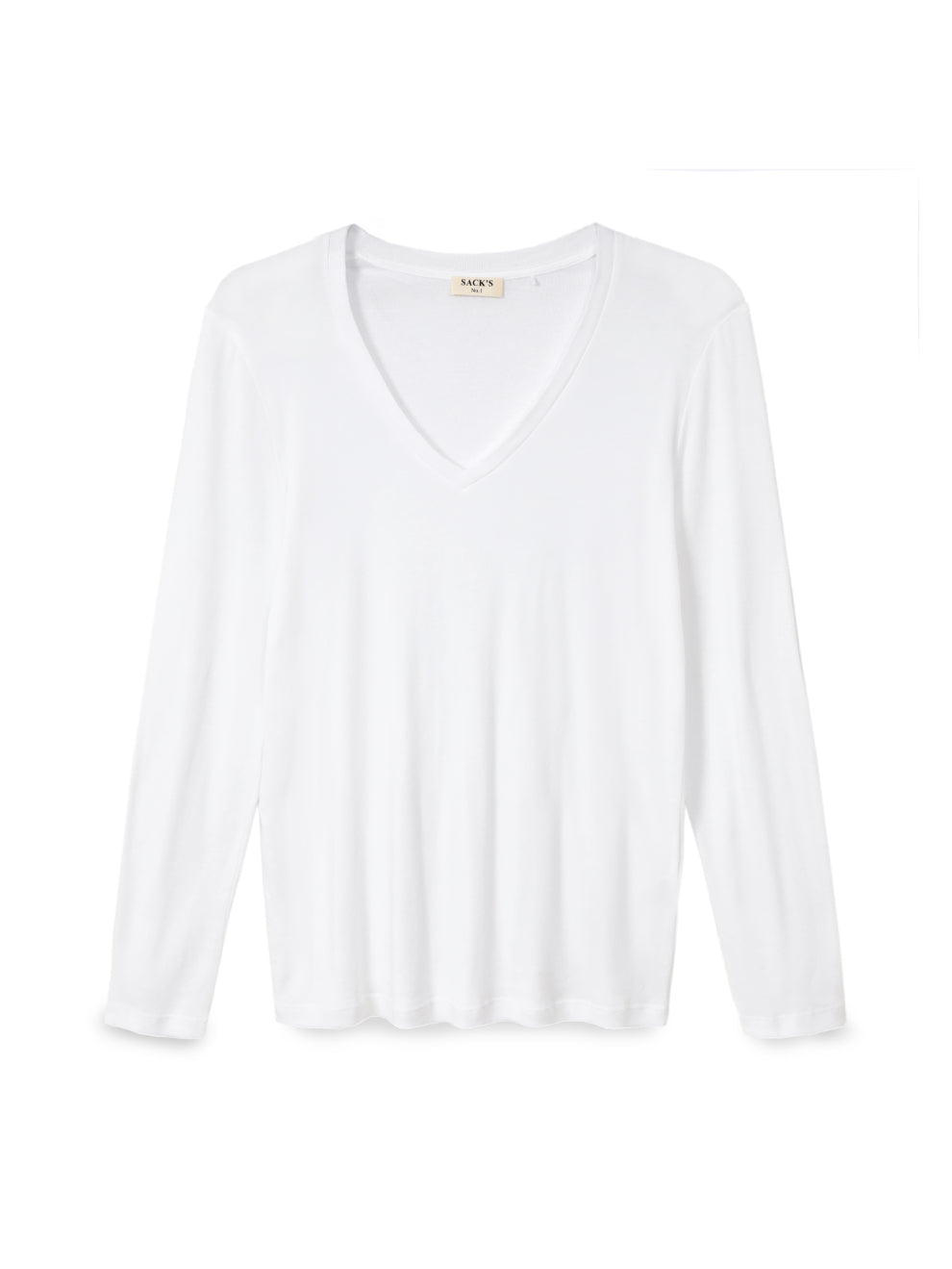Long sleeve V-neck T-shirt