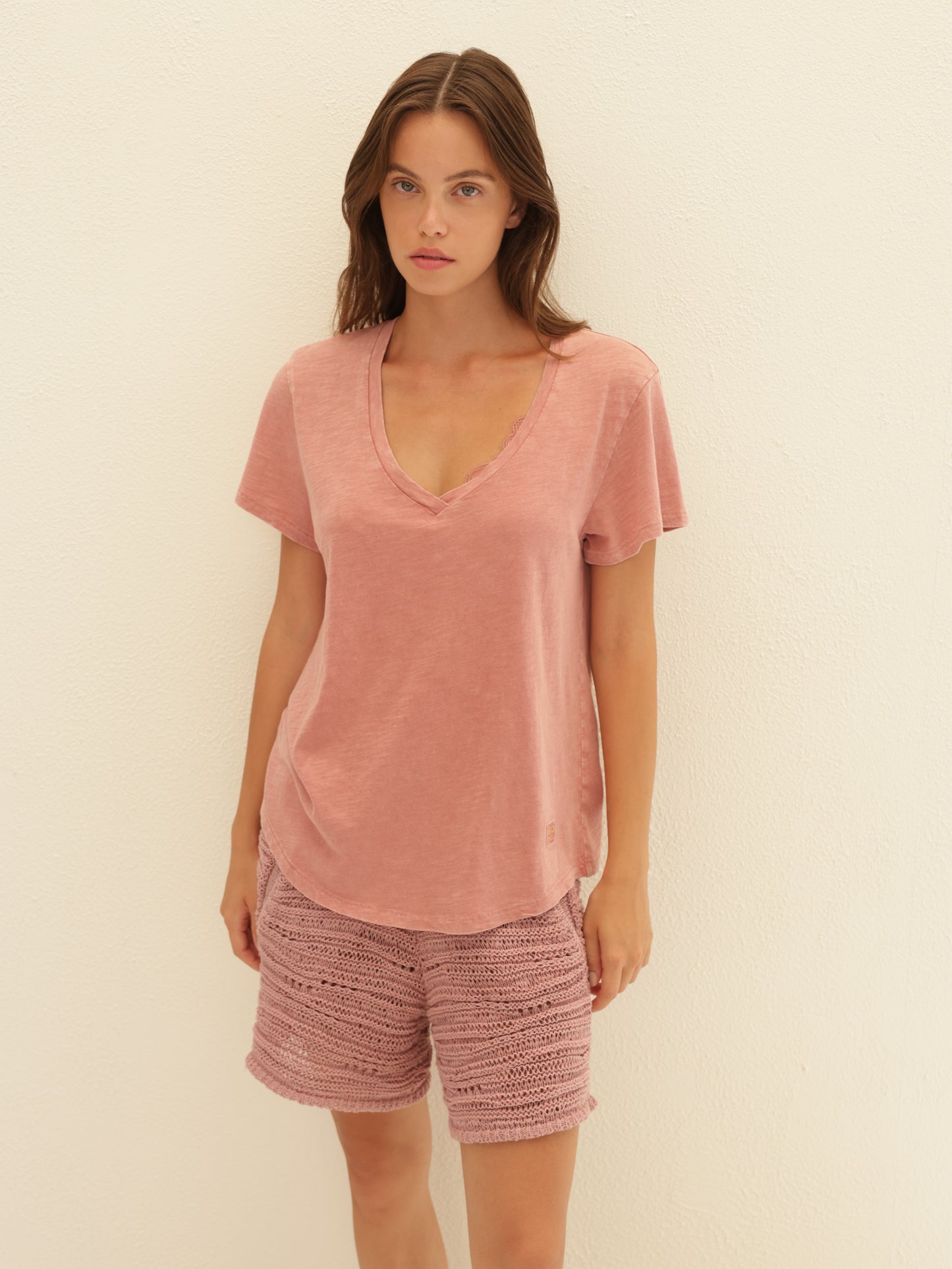 V neck T-shirt