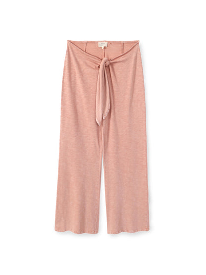 Tie Front Flare Leg Pant