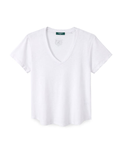 Cotton Linen V-Neck Shirt