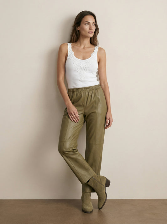 Lace combination tank top