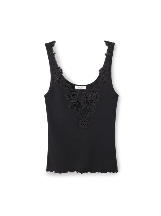 Lace combination tank top