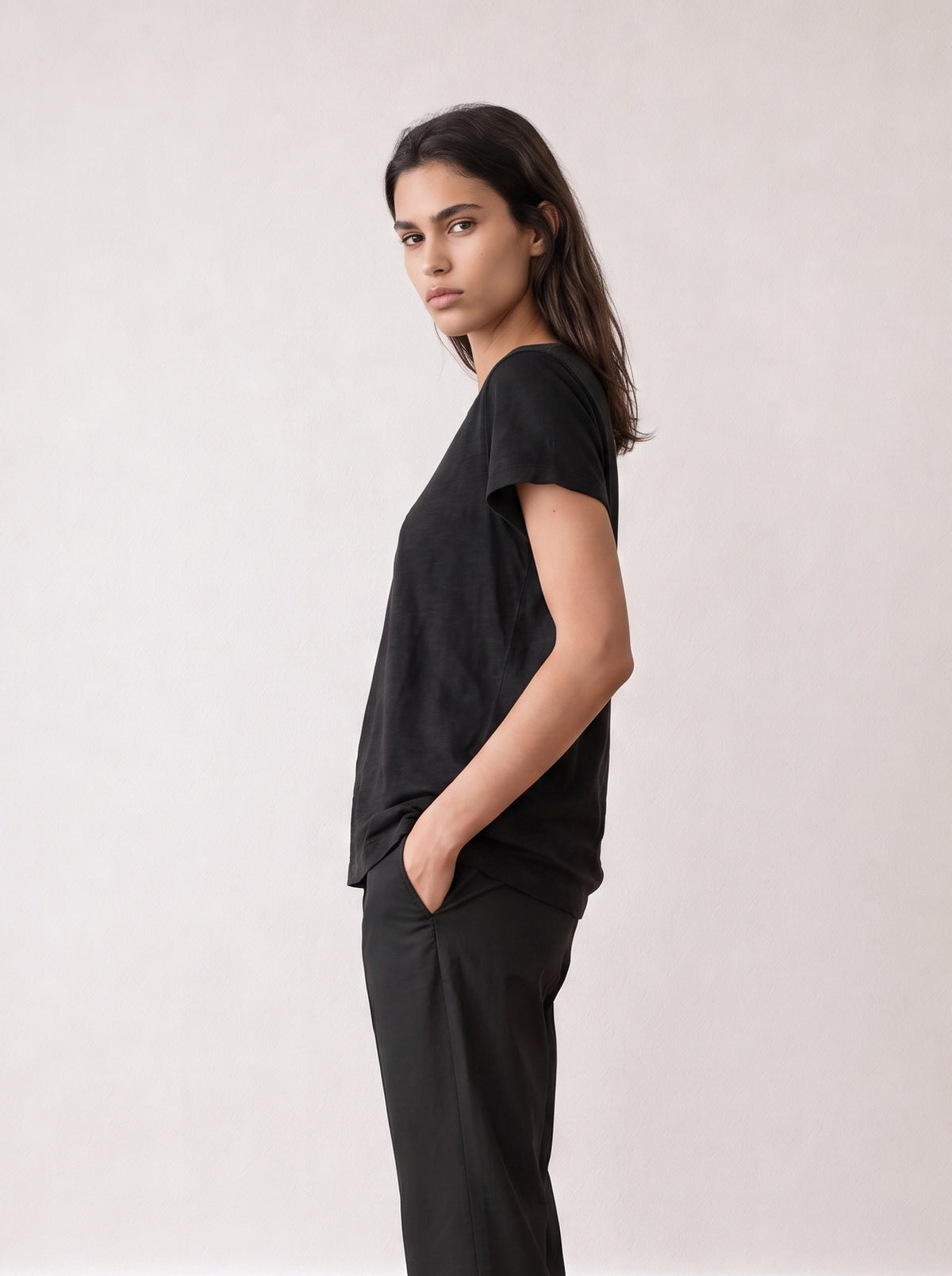 Nikki Slub Cotton T-Shirt
