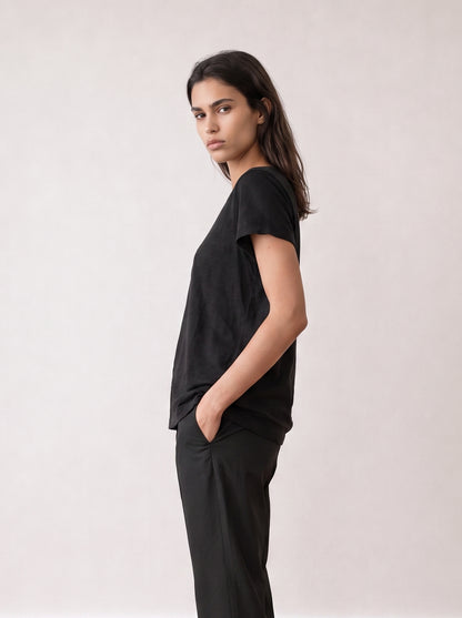Nikki Slub Cotton T-Shirt