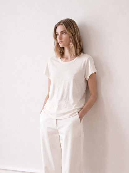 Nikki Slub Cotton T-Shirt