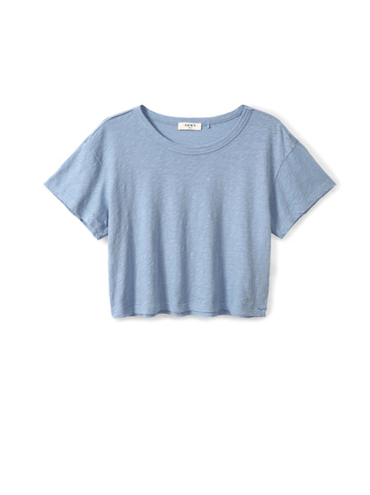 Slub cotton crop top
