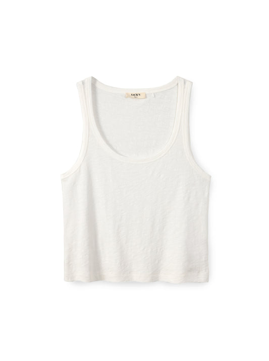 Slub cotton tank top
