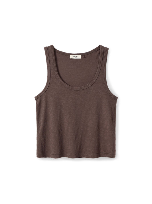 Slub cotton tank top
