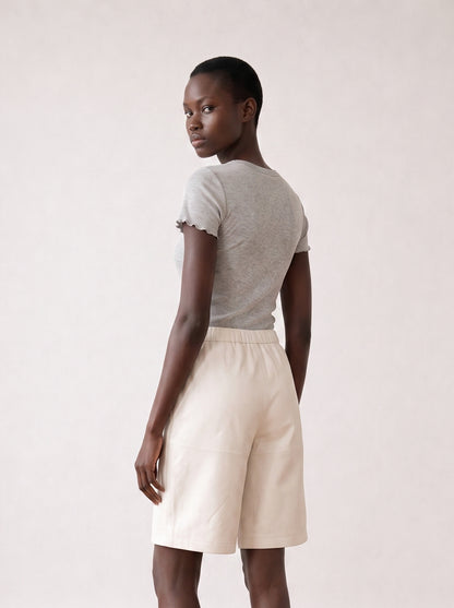 Short-sleeved T-shirt with embellishment