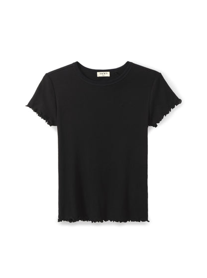 Short-sleeved T-shirt with embellishment