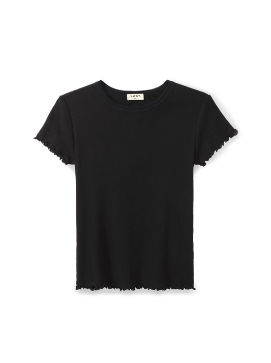 Short-sleeved T-shirt with embellishment