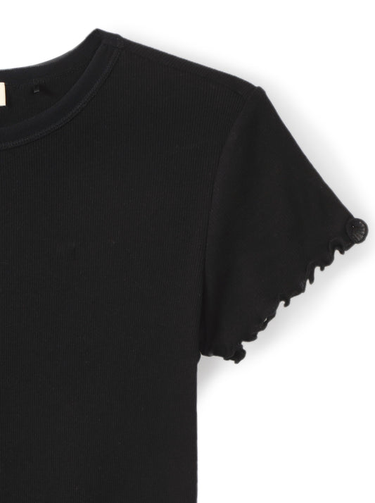Short-sleeved T-shirt with embellishment