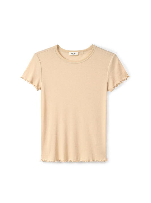 Short-sleeved T-shirt with embellishment