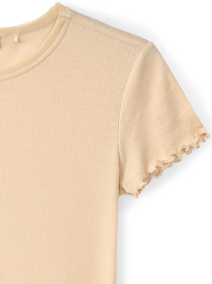 Short-sleeved T-shirt with embellishment
