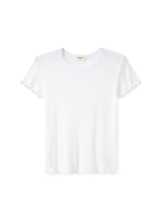 Short-sleeved T-shirt with embellishment