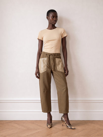 Short-sleeved T-shirt with embellishment