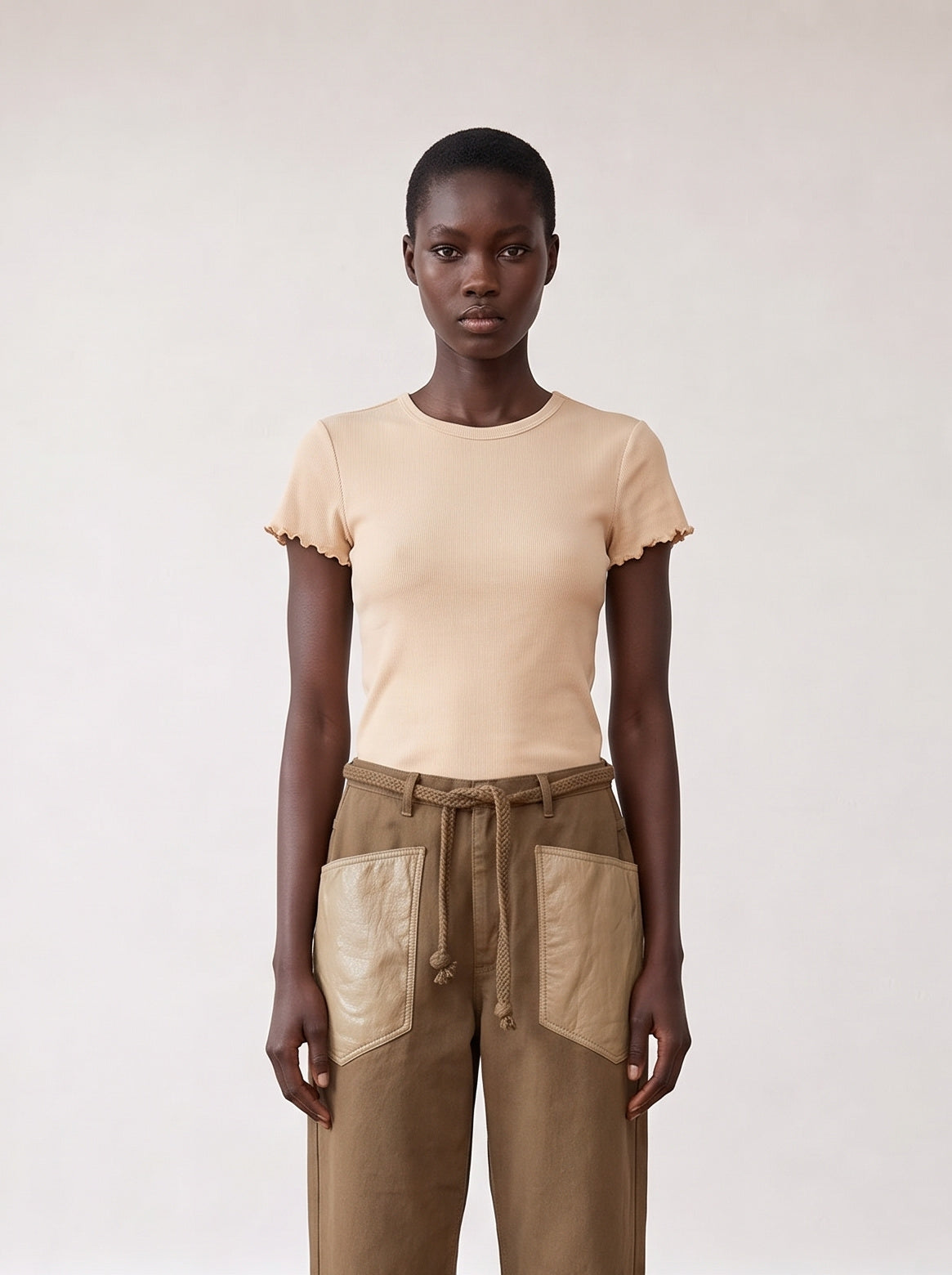Short-sleeved T-shirt with embellishment