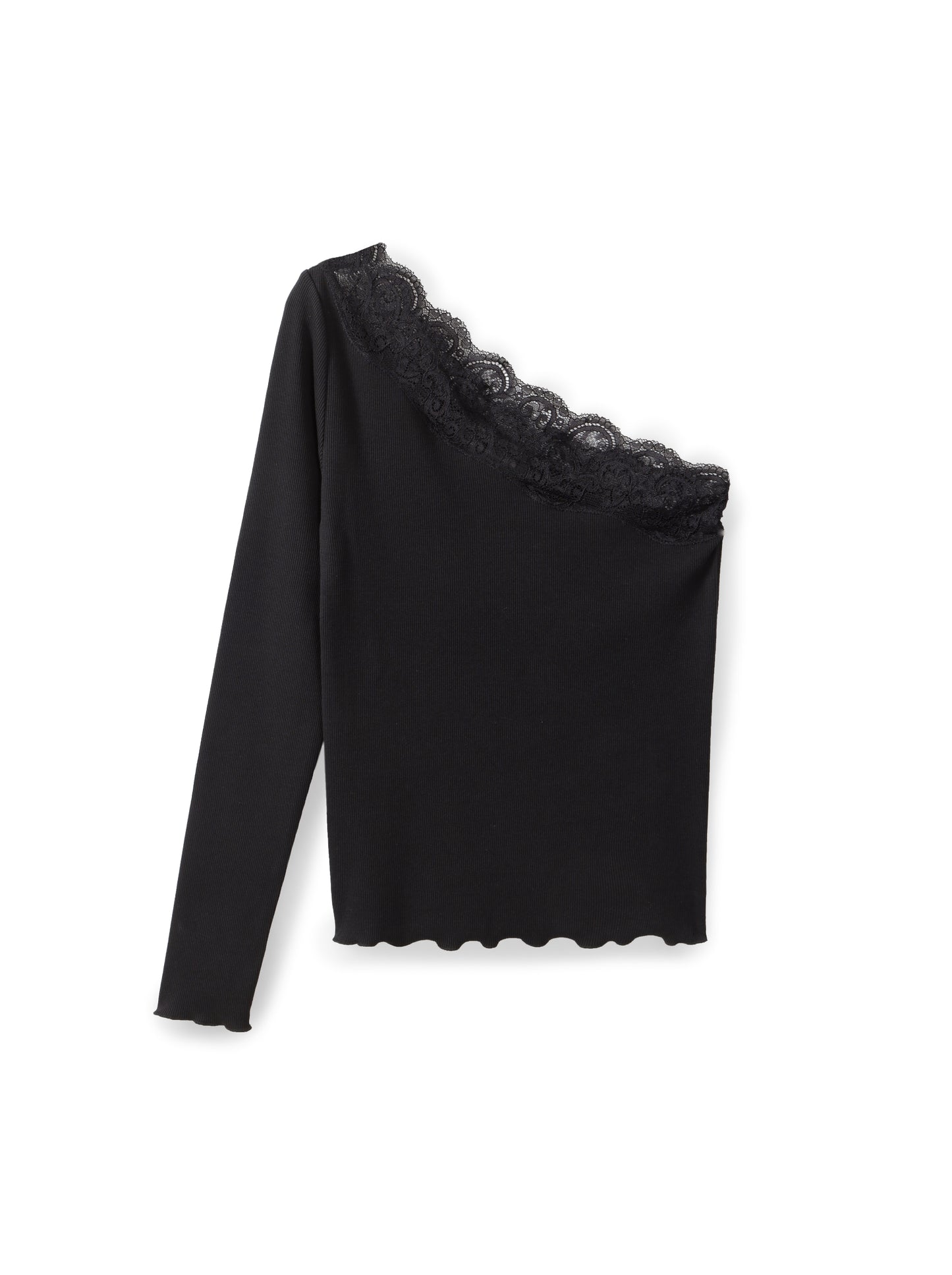One-sleeve Lace Top