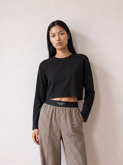 Long-sleeve Crop Top