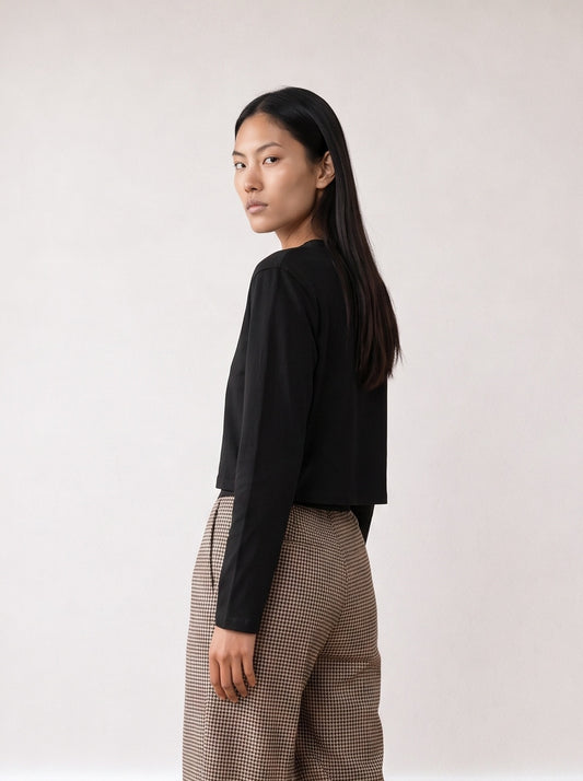 Long-sleeve Crop Top