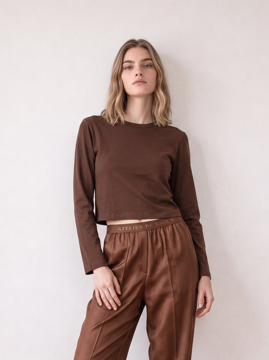 Long-sleeve Crop Top