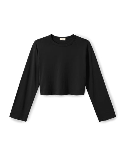 Long-sleeve Crop Top