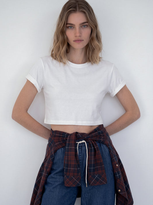 Short-sleeve Crop Top