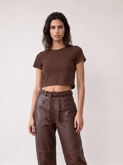 Short-sleeve Crop Top