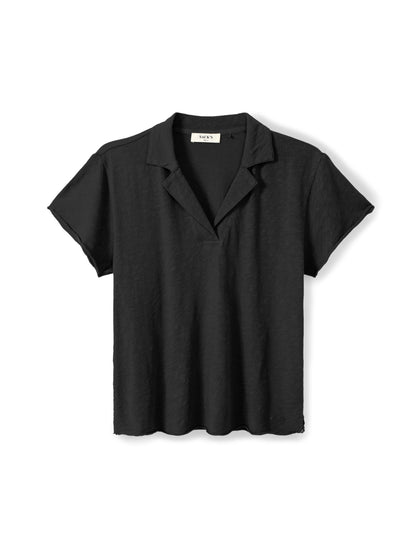 Slub cotton polo shirt