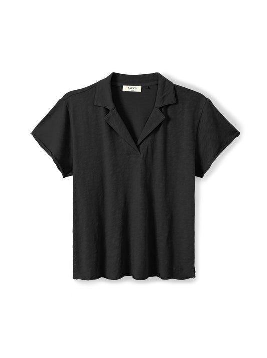 Slub cotton polo shirt