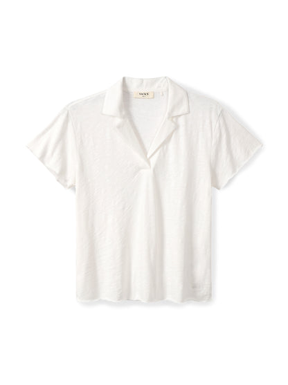 Slub cotton polo shirt