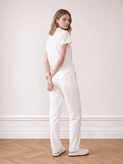 Slub cotton polo shirt