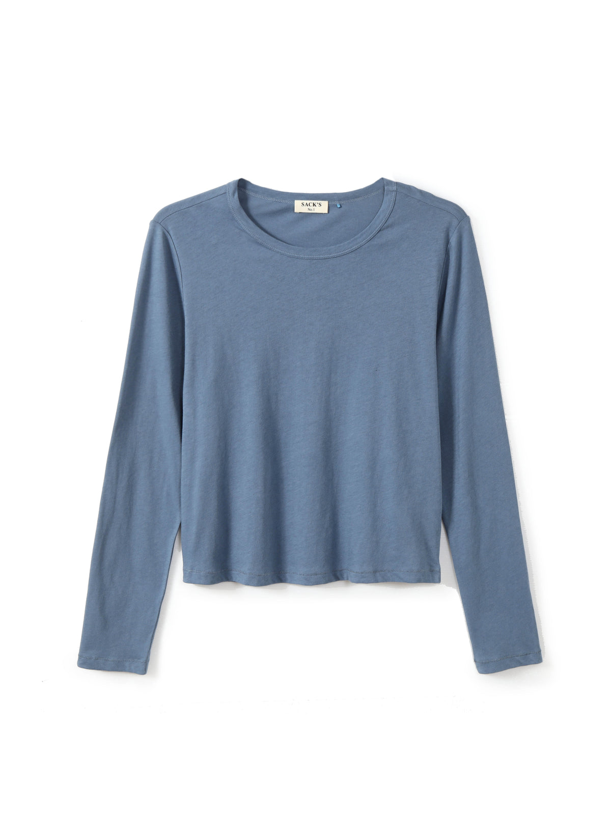 Long-sleeve crew-neck top