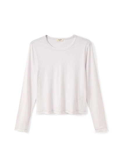 Long-sleeve crew-neck top