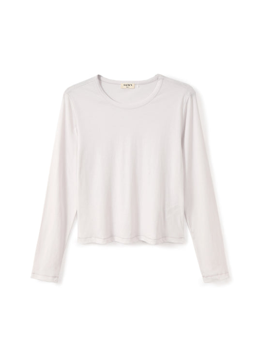 Long-sleeve crew-neck top