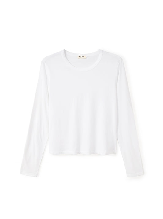 Long-sleeve crew-neck top