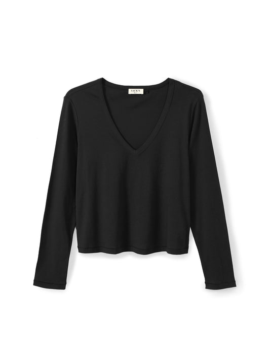 Long sleeve V-neck top
