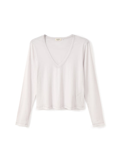 Long sleeve V-neck top