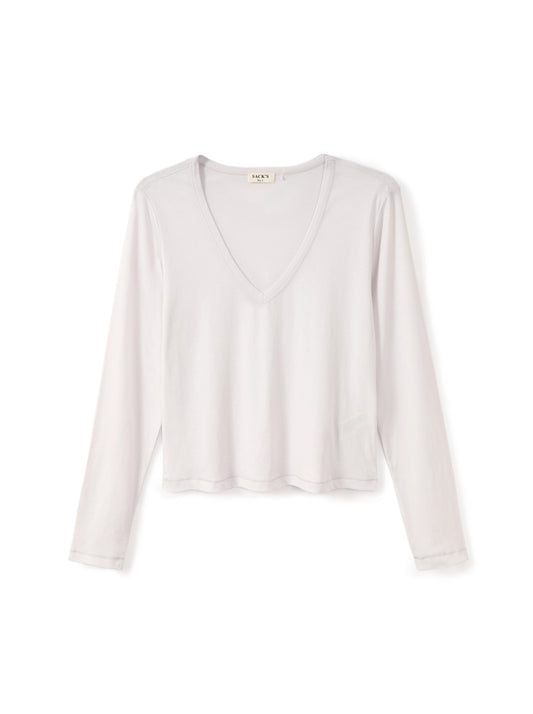 Long sleeve V-neck top