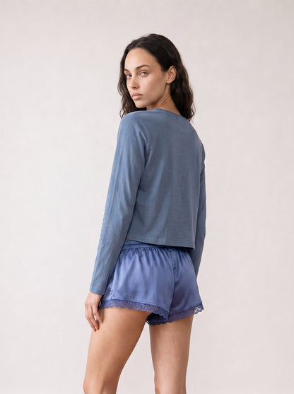 Long sleeve V-neck top