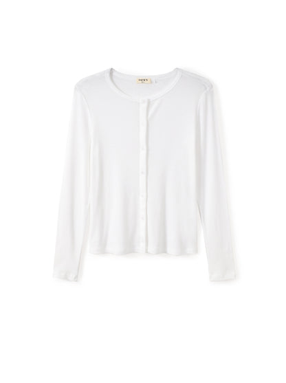 Cardigan with tulle trim